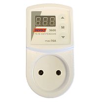 Реле напряжения в розетку DEVOLT 3600, 16A