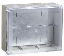Коробка распаячная ОП 240х195х90 IP55 КМ41346 прозр. крыш. монт. плата  IEK