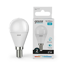Лампа светодиодная Gauss Elementary Шар 12Вт 920lm E14 4100K