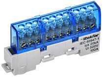 TEKFOR Шина N "ноль" изолированная на универсальном держателе 6х9-10-С IEK TEKFOR Шина N "ноль" изолированная на универсальном держателе 6х9-10-С IEK