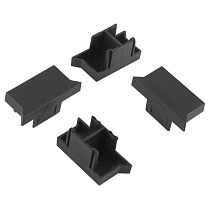 Заглушка торцевая G-1-E-CV-IP20-B для шинопровода одноф. черная 10шт в уп.