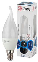 Лампа светодиодная ЭРА STD LED BXS-7W-840-E14 свеча на ветру нейтральный белый свет Лампа светодиодная ЭРА STD LED BXS-7W-840-E14 свеча на ветру нейтральный белый свет