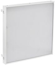 LIGHTING PRO Светильник светодиодный ДВО 2001 30Вт 4000К IP40 588х588мм Грильято микропризма  IEK
