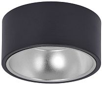 Светильник LIGHTING 4017 накладной потолочный под лампу GX53 черный/хром  IEK