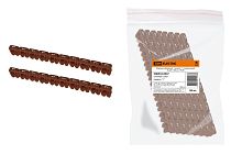 Маркер наборный - символ "1" коричневый 6 мм2 (100 шт.)  TDM