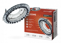 Светильник встраиваемый GX53R-crystal R42L-BC с подсветкой 4К под GX53 Черный/Хром IN HOME Светильник встраиваемый GX53R-crystal R42L-BC с подсветкой 4К под GX53 Черный/Хром IN HOME