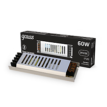 Блок питания Gauss 60W 24V IP20 ультратонкий 1/120