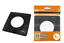 Одноместная защитная рамка для выключателей или розеток для защиты обоев 130х130 мм, антрацит  TDM