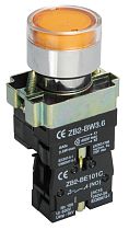 Кнопка управления LAY5-BW3561 с подсветкой желтый 1з  IEK