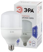 Лампа светодиодная ЭРА STD LED POWER T100-30W-6500-E27 колокол холoдный дневной свет