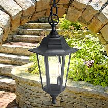 Светильник садово-парковый ЭРА НСУ 06-60-001 "Адель 1" черный, подвесной Е27