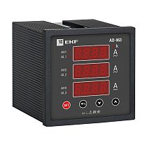 Амперметр AD-963 цифровой на панель (96х96) трехфазный EKF  PROxima