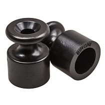 Изолятор для наружного монтажа, пластик, цвет черный (100 шт/уп) Bironi