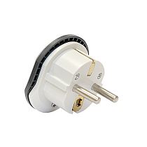 Переходник универсальный плоский с/з белый 16А 250В Переходник универсальный плоский с/з белый 16А 250В