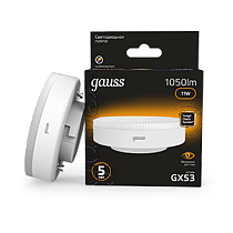 Лампа светодиодная Gauss GX53 11Вт 1050lm 3000K