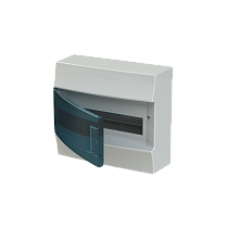 Бокс настенный Mistral41 12М зеленая прозрачная дверь (с клемм) ABB