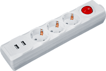 Удлинитель бытовой NPE-USB01-03-180-ESC-3X1 с заземлением выключатель 3 гнезда 1.8м USB2.1A Navigator Удлинитель бытовой NPE-USB01-03-180-ESC-3X1 с заземлением выключатель 3 гнезда 1.8м USB2.1A Navigator