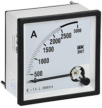 Амперметр Э47 2500/5А класс точности 1,5 96х96мм  IEK