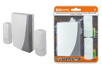 Звонок ЗББ-12/1-2М (беспр., бат., 2 кнопки)  TDM