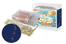 Гирлянда светодиодная "Роса100" 100LED, 10м, 3000К, 3хАА,  TDM
