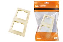 Рамка 2-х постовая вертикальная сл. кость "Таймыр"  TDM