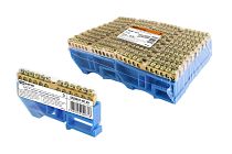 Шина "N" нулевая с изолятором на DIN-рейку 6x9мм стойка бол. 12 групп инд. стикер  TDM