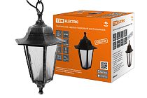 Светильник садово-парковый НСУ 06-60-001 шестигр., подвес, пластик, расс.пластик, серебро  TDM