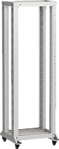 ITK LINEA F Стойка двухрамная на роликах 42U 600х600мм серая IEK