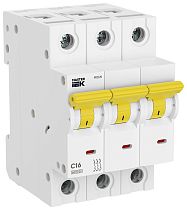 Автоматический выключатель M06N 3P C 16А MASTER IEK
