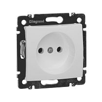 VALENA Розетка 1-местная без заземления без защитных шторок 16А белый