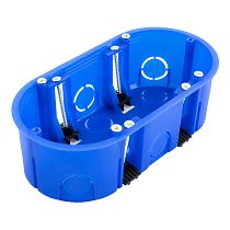 Коробка установочная двухместная ГСК 80-0620 безгалогенная (HF) 140х68х46 Промрукав