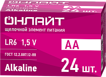 Элемент питания ОНЛАЙТ 90 635 OBT-ALK-LR6-BOX24