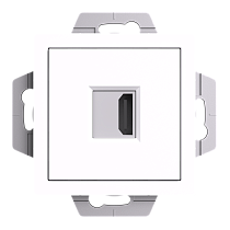 AtlasDesign Белый Розетка HDMI, механизм Systeme Electric (Schneider Electric)