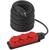 Удлинитель силовой ЭРА UK-3e-3x1,5-50m-IP44(KG) с заземлением 3 розетки каучук 50м КГ 3х1,5мм2 IP44 Удлинитель силовой ЭРА UK-3e-3x1,5-50m-IP44(KG) с заземлением 3 розетки каучук 50м КГ 3х1,5мм2 IP44
