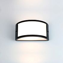 Фасадный светильник General GWL-GX53-M-IP65 Черный Большой передний рассеиватель Глоусфера