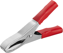 Зажим ОНЛАЙТ 80 863 OAC-50A-98-R25 (крокодил,красный, 50 А)