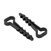 Дюбель-хомут (6х12 мм) для плоского кабеля черный (50 шт.) EKF PROxima