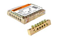 Шина "N" нулевая 6х9мм  6/2 (6 групп/крепеж по краям)  TDM