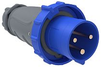 Вилка переносная ССИ-033 63А-6ч/200-250В 2Р+РЕ IP67 MAGNUM  IEK