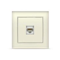 Розетка компьютерная одноместная серия "Бриллиант", с/у, 1А, RJ45, "слоновая кость" (ivory) (еврослот) UNIVERSAL Розетка компьютерная одноместная серия "Бриллиант", с/у, 1А, RJ45, "слоновая кость" (ivory) (еврослот) UNIVERSAL