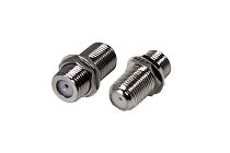 Переходник гнездо F-гнездо F Бочка с кольцом REXANT