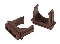 Крепеж-клипса для трубы ЭРА (дуб) D20мм (10шт)