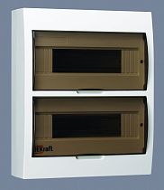 Корпус пластиковый навесной 24 модуля, IP41, ЩРН-П-24 DEK DEKraft