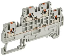 Колодка клеммная CP-ML двухуровневая 1,5мм2 серая  IEK Колодка клеммная CP-ML двухуровневая 1,5мм2 серая  IEK