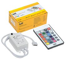 Контроллер с ПДУ ИК RGB 3 канала 12В 2А 72Вт  IEK