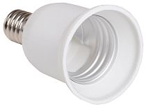 Патрон-переходник для ламп с цоколем E27 на цоколь E14 ПР14-27-К02 пластик белый  IEK