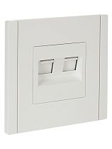 FORTE&PIANO Розетка компьютерная двойная RJ45 кат.6 FP234 белый IEK FORTE&PIANO Розетка компьютерная двойная RJ45 кат.6 FP234 белый IEK
