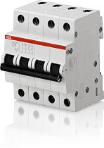 Автоматический выключатель четырехполюсный C 6А 4.5кА SH204L ABB