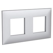 Рамка "Avanti", "Закаленная сталь", 2 поста (4 мод.) DKC