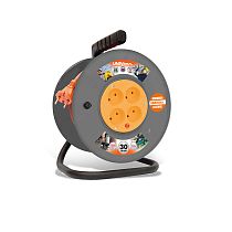 Удлинитель на катушке ВЕМ-250 термо ПВС 2*1 4 гнезда 30м UNIVERSAL